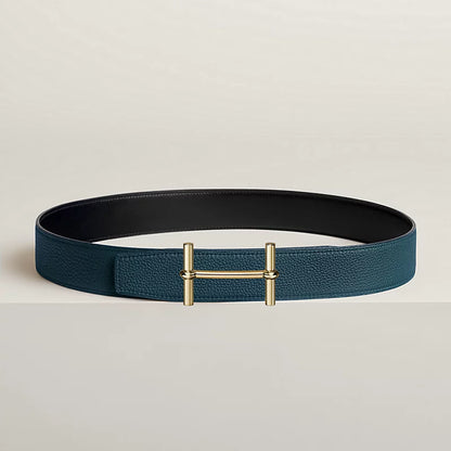 H d'Ancre belt buckle & Reversible leather strap 38 mm