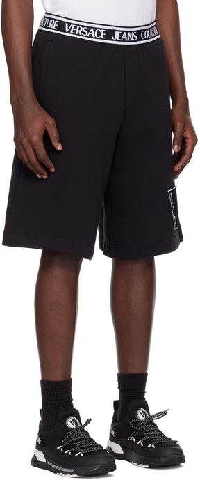Black V-Patch Shorts