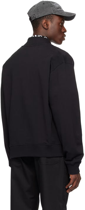 Black Patch Bomber Jacket