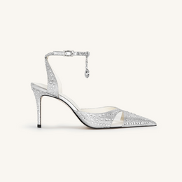 Haidi Artificial Crystal Pumps - Silver