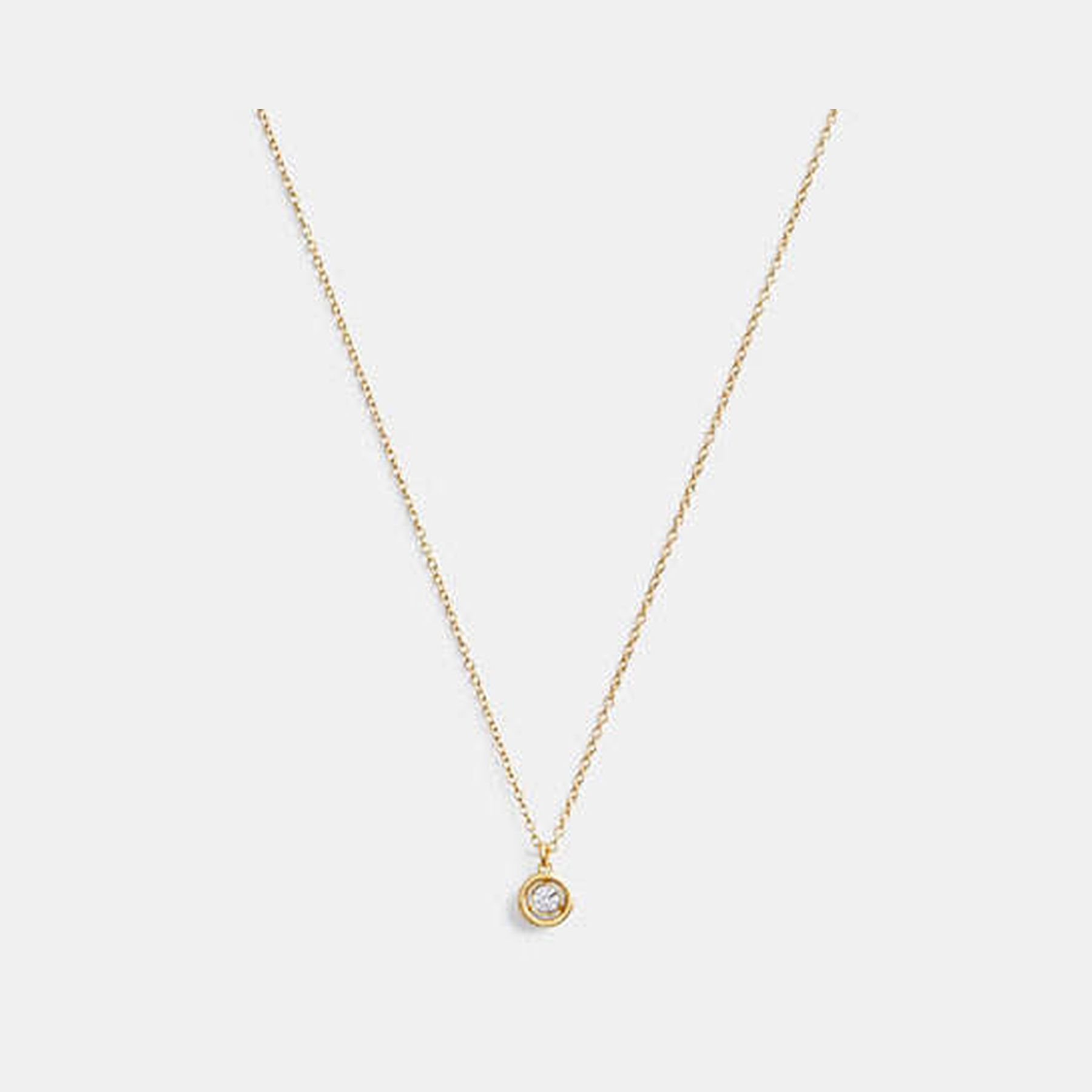 Halo Round Pendant Necklace