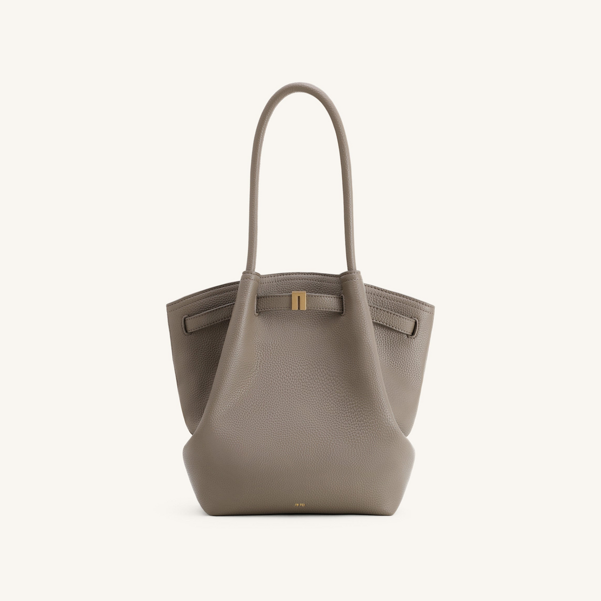 Hana Column Tote Bag - Taupe