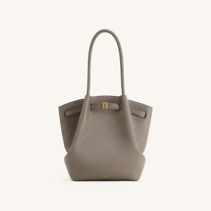Hana Column Tote Bag - Taupe