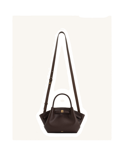 Hana Mini Tote Bag - Dark Brown