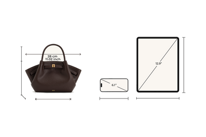 Hana Mini Tote Bag - Dark Brown