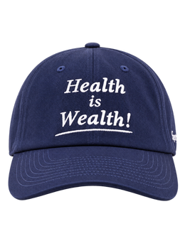 Health is Wealth Hat - Light Navy/White
