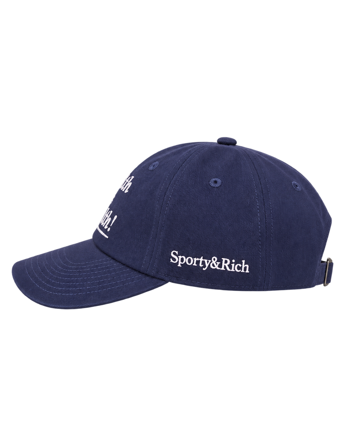 Health is Wealth Hat - Light Navy/White