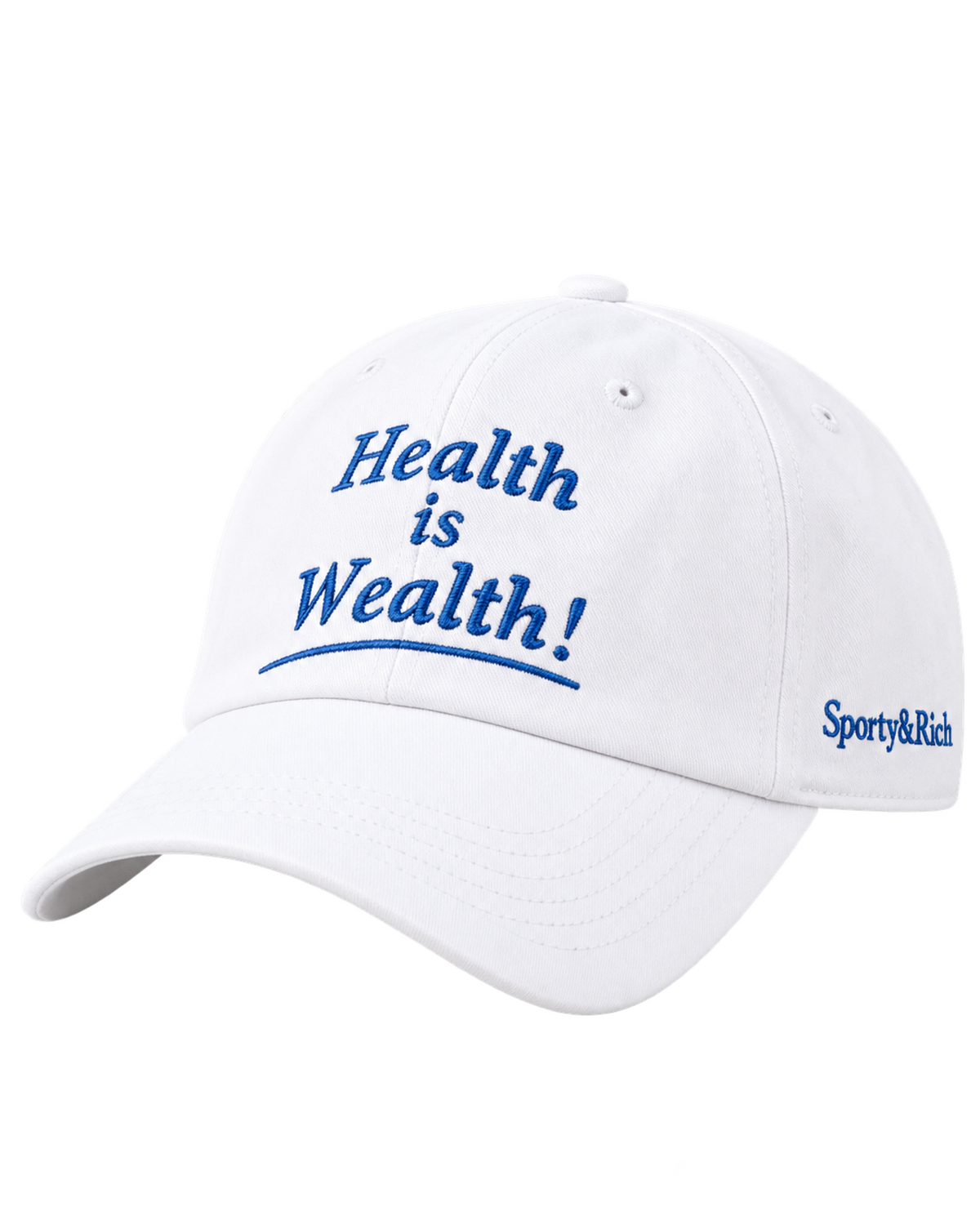 Health is Wealth Hat - White/Azure