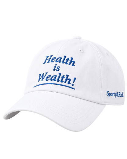 Health is Wealth Hat - White/Azure