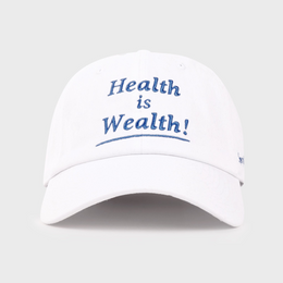 Health is Wealth Hat - White/Azure