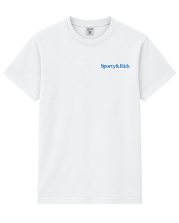 Health is Wealth T-Shirt - White/Azure