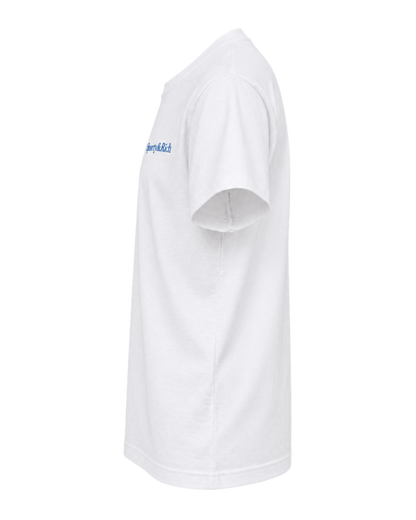 Health is Wealth T-Shirt - White/Azure