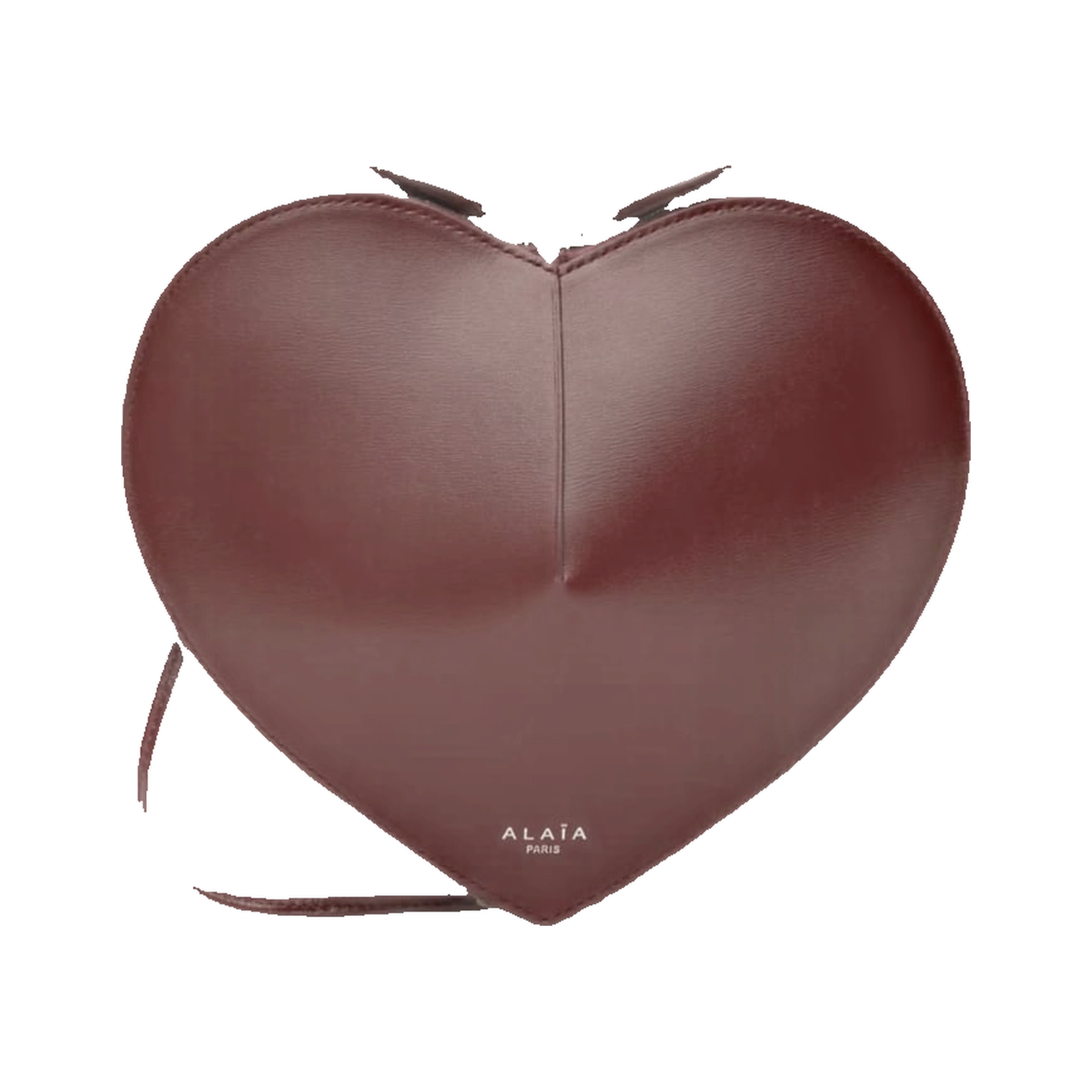 Heart-Shaped Premium Leather Crossbody Bag – Chocolate Brown