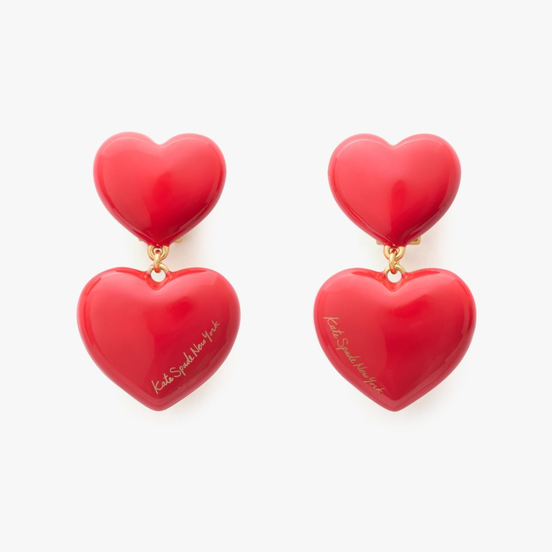 Heart You Double Drop Earrings