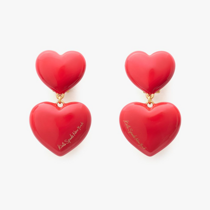 Heart You Double Drop Earrings