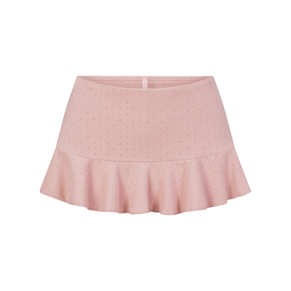 Heavy Pointelle Mini Skort