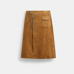 Heritage Suede Midi Skirt