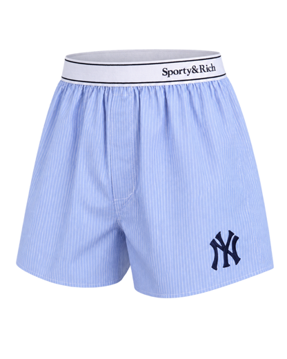 Heritage Yankees Serif Boxer - Blue Stripe/Navy