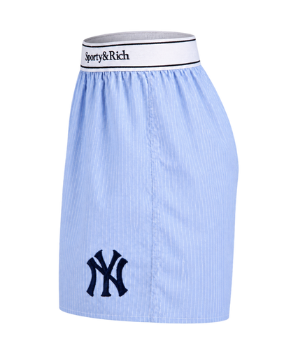 Heritage Yankees Serif Boxer - Blue Stripe/Navy