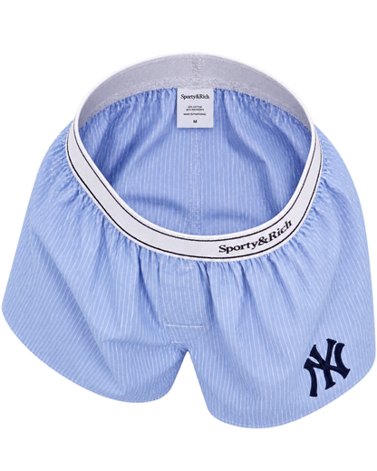 Heritage Yankees Serif Boxer - Blue Stripe/Navy