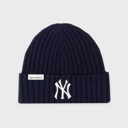 Heritage Yankees Serif Cashmere Beanie - Navy/White