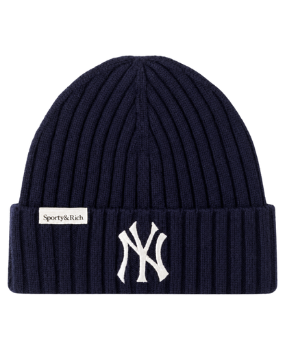 Heritage Yankees Serif Cashmere Beanie - Navy/White