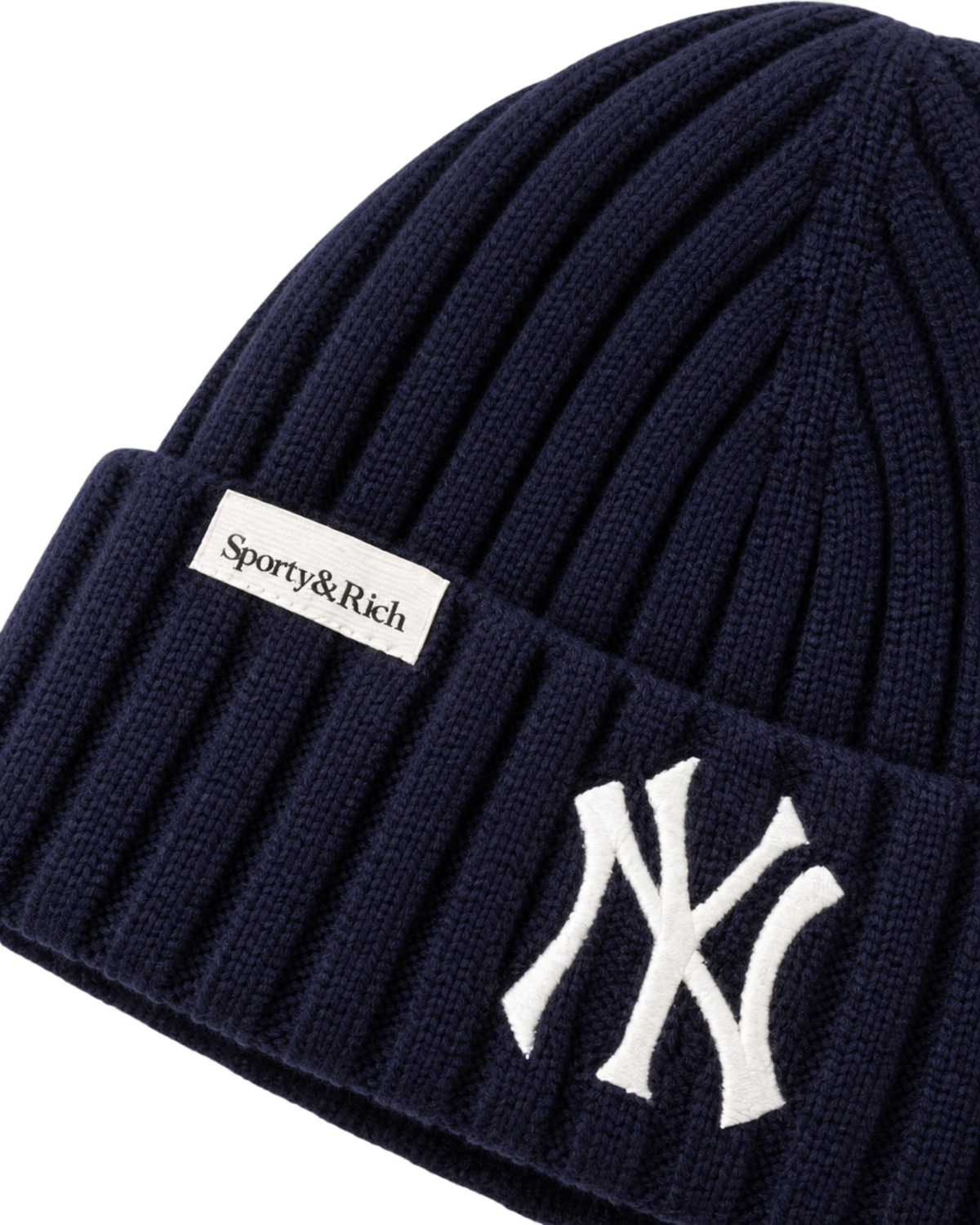 Heritage Yankees Serif Cashmere Beanie - Navy/White