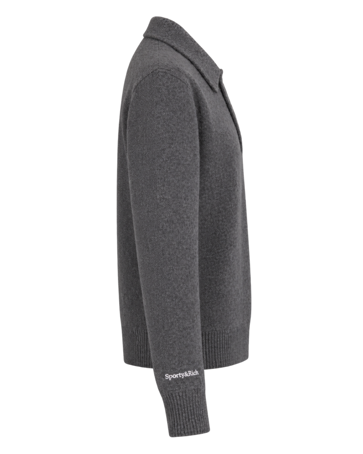 Heritage Yankees Serif Cashmere Polo - Dark Grey/White