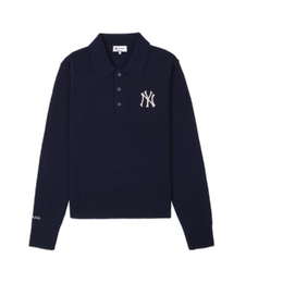 Heritage Yankees Serif Cashmere Polo - Navy/White