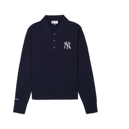 Heritage Yankees Serif Cashmere Polo - Navy/White