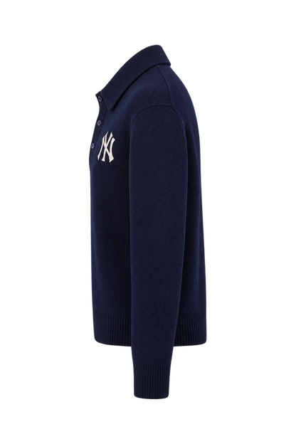 Heritage Yankees Serif Cashmere Polo - Navy/White