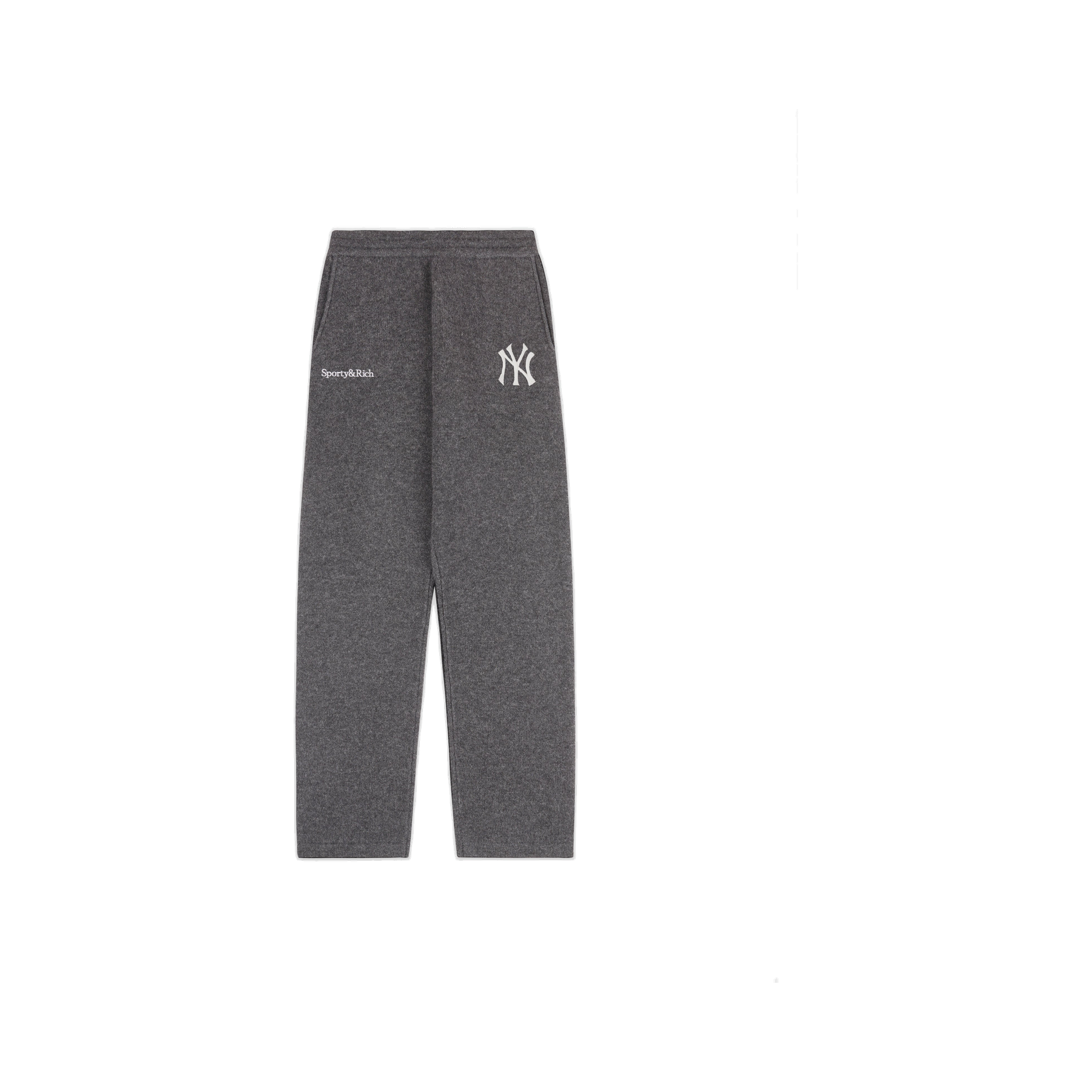 Heritage Yankees Serif Cashmere Trousers - Dark Grey/White