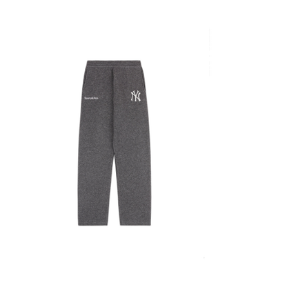 Heritage Yankees Serif Cashmere Trousers - Dark Grey/White