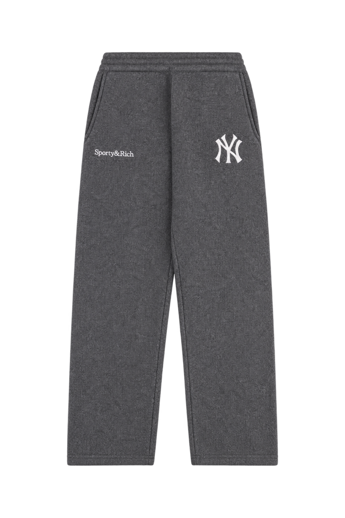 Heritage Yankees Serif Cashmere Trousers - Dark Grey/White