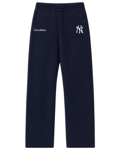 Heritage Yankees Serif Cashmere Trousers - Navy/White