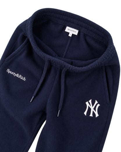 Heritage Yankees Serif Cashmere Trousers - Navy/White