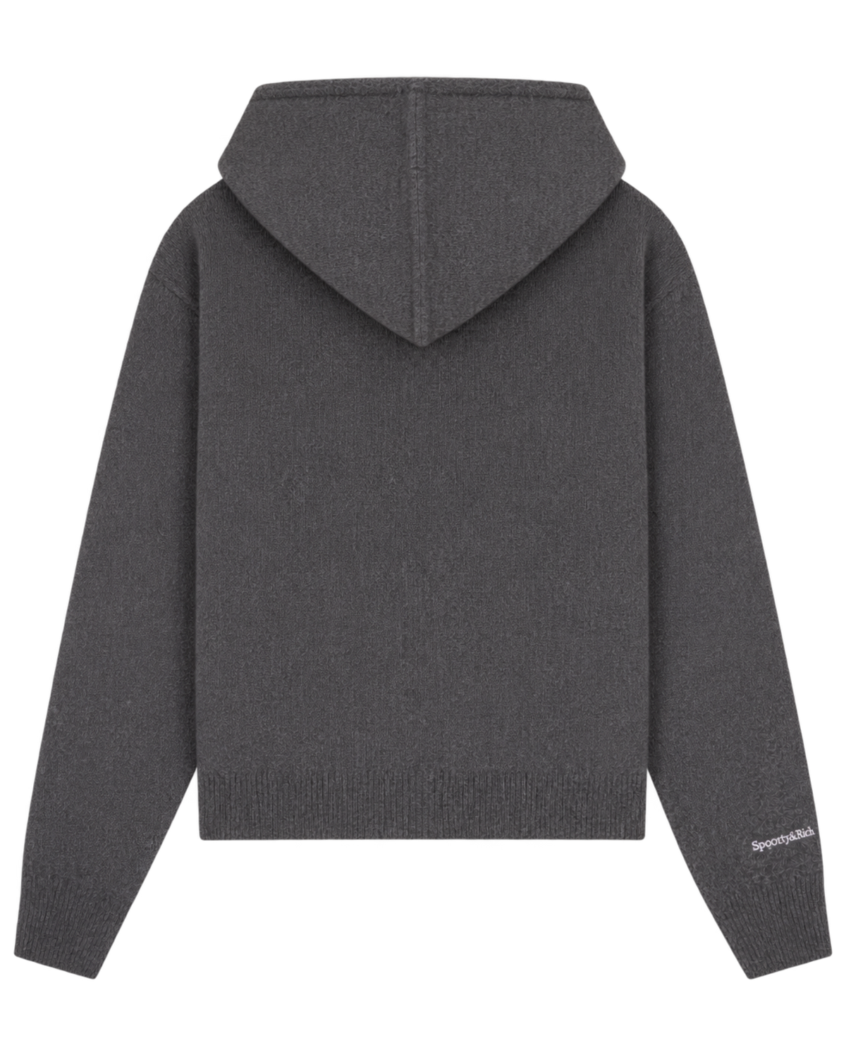 Heritage Yankees Serif Cashmere Zip Hoodie - Dark Grey/White