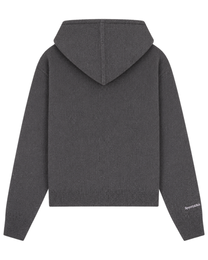 Heritage Yankees Serif Cashmere Zip Hoodie - Dark Grey/White