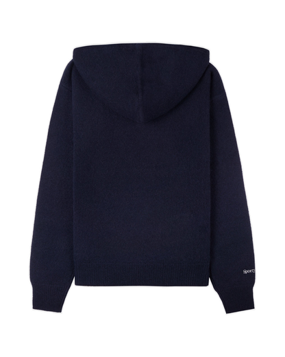 Heritage Yankees Serif Cashmere Zip Hoodie - Navy/White