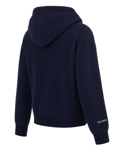 Heritage Yankees Serif Cashmere Zip Hoodie - Navy/White