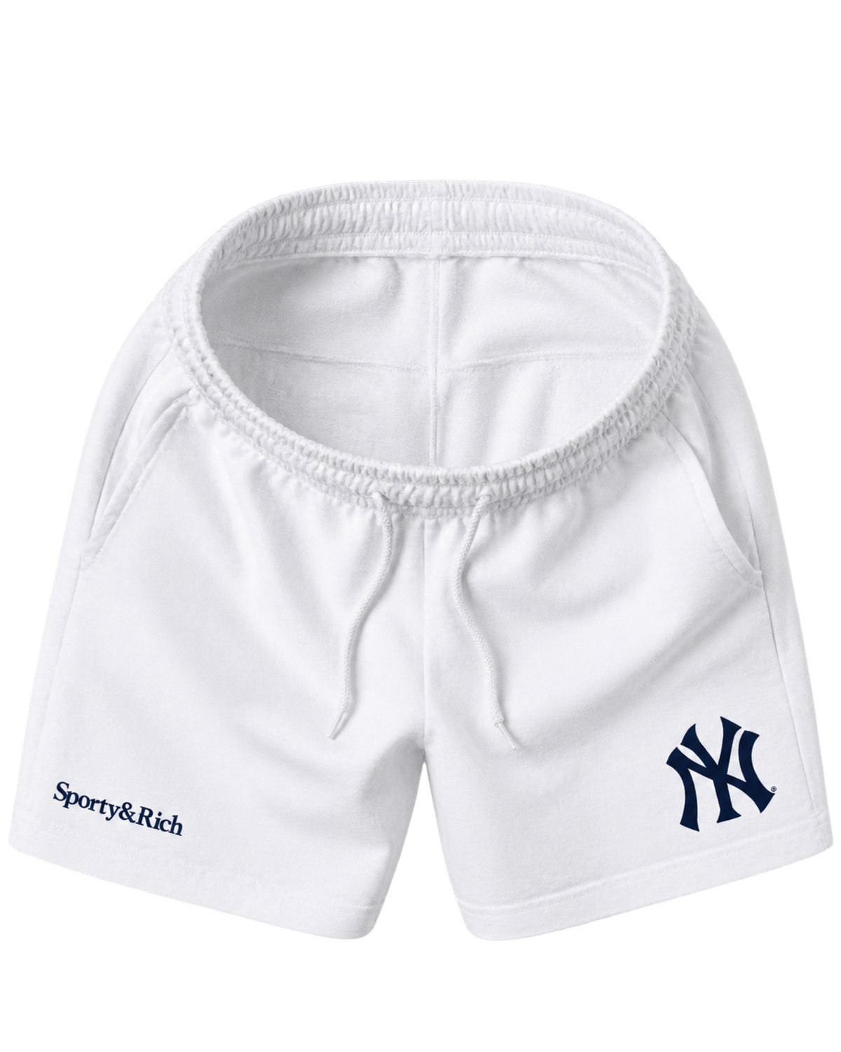 Heritage Yankees Serif Gym Short - White/Navy