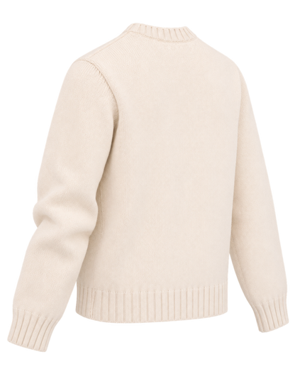 Heritage Yankees Serif Knitted Sweater - Ecru/Navy