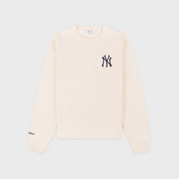 Heritage Yankees Serif Knitted Sweater - Ecru/Navy