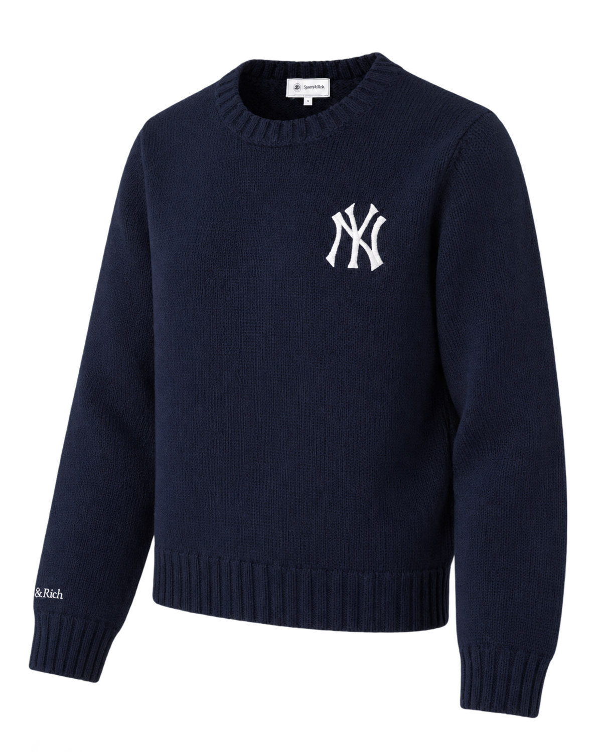 Heritage Yankees Serif Knitted Sweater - Navy/Ecru