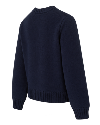 Heritage Yankees Serif Knitted Sweater - Navy/Ecru