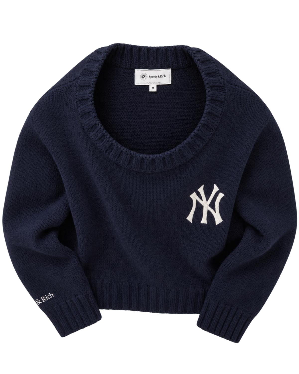 Heritage Yankees Serif Knitted Sweater - Navy/Ecru