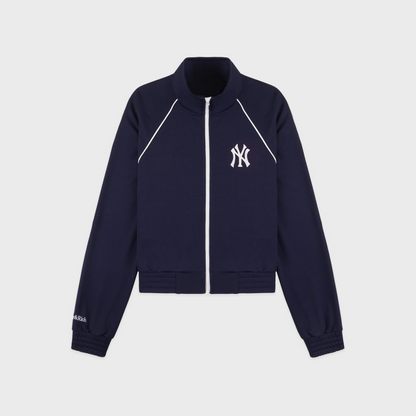 Heritage Yankees Serif Retro Track Jacket - Navy/White