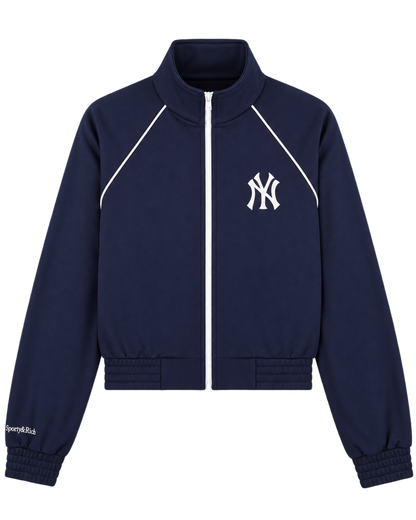 Heritage Yankees Serif Retro Track Jacket - Navy/White