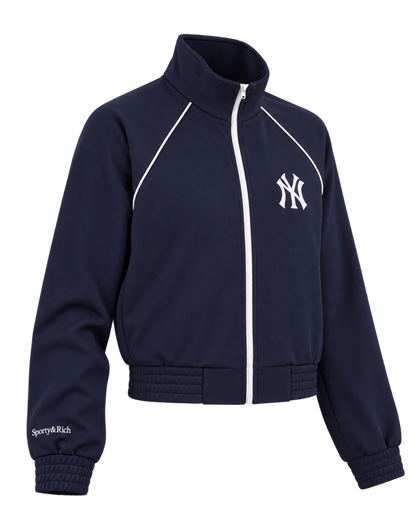 Heritage Yankees Serif Retro Track Jacket - Navy/White