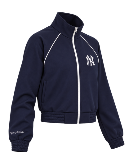 Heritage Yankees Serif Retro Track Jacket - Navy/White
